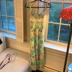 Worn once, midi floral sundress